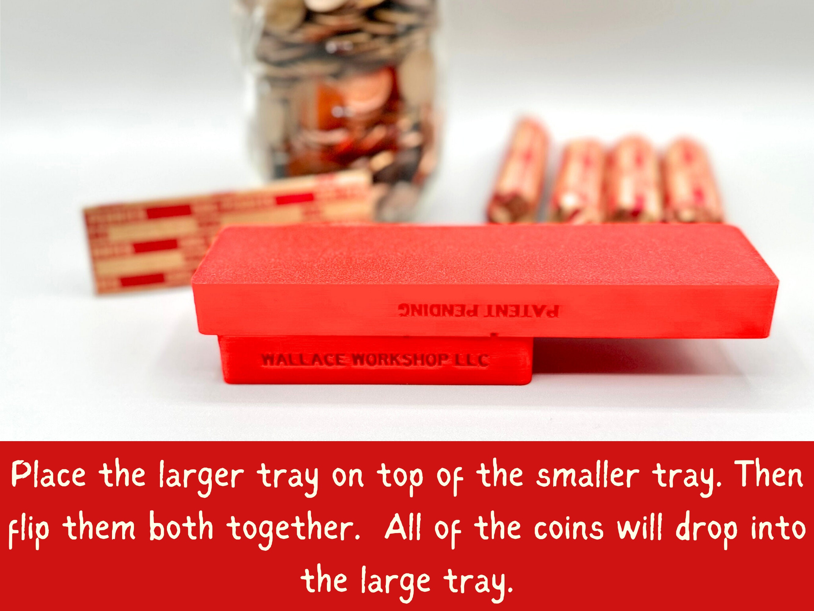 Heavy Duty Pennies Coin Trays With Wrappers - Holds Up To $5 In Pennies - View #11
