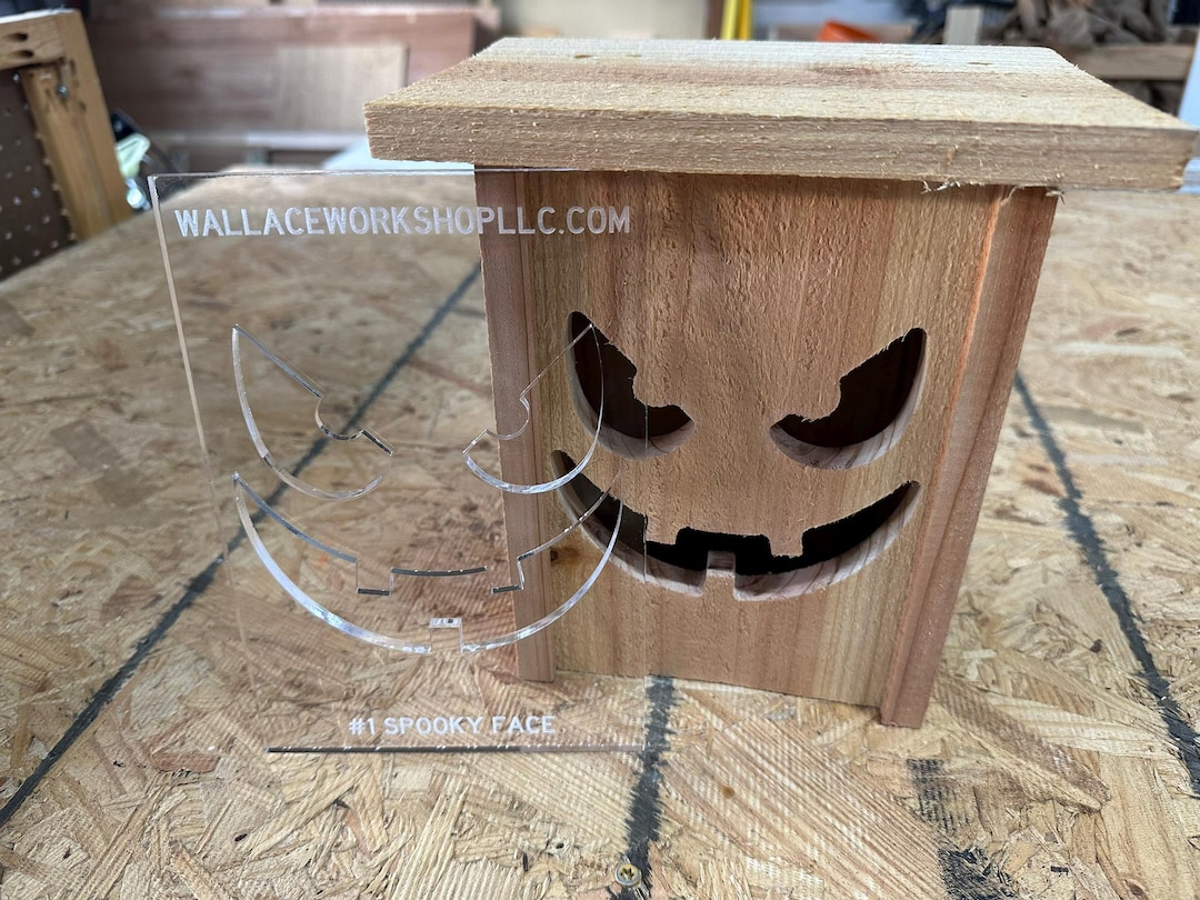 Jack-o-lantern Router Templates Made From Acrylic - Etsy