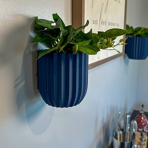Wall Mounted Indoor Planter with Hidden Drip Tray, perfect gift for gardeners, multiple sizes available, 12 color choices, home decor