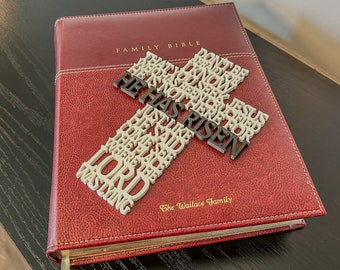 Easter Cross Wall Decor with Matthew 28:5-6, Christian Gift - Celebrate the Resurrection, 3 Designs, 12 Colors Available