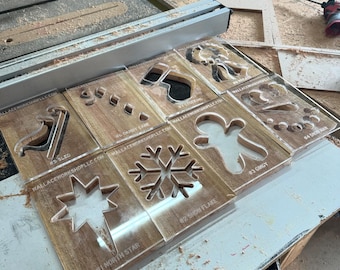 Christmas Lantern Router Templates made from Acrylic | For Christmas Jack-O-Lanterns | To Make Lanterns without CNC or Laser Engraver
