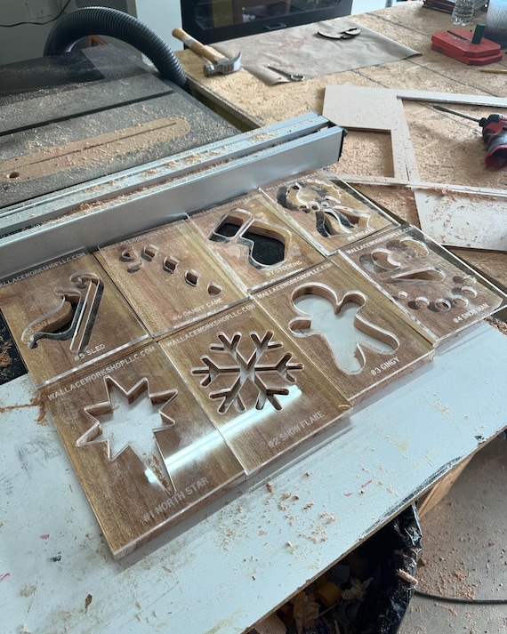 Christmas Lantern Router Templates made from Acrylic | For Christmas Jack-O-Lanterns | To Make Lanterns without CNC or Laser Engraver