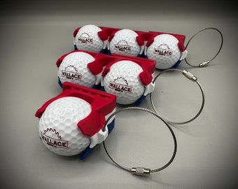 Golf Ball Holder, Gift For Golfer, Golf Ball Holder for Golf Bag, 12 Colors Available, Goft Ball Belt Clip, Holds 1, 2, or 3 Golf Balls