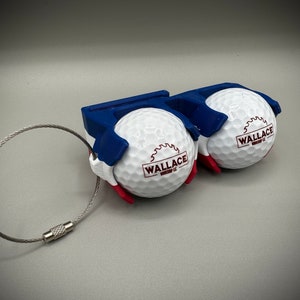 Golf Ball Holder, Gift For Golfer, Golf Ball Holder for Golf Bag, 12 Colors Available, Goft Ball Belt Clip, Holds 1, 2, or 3 Golf Balls