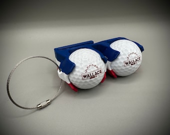 Golf Ball Holder, Gift For Golfer, Golf Ball Holder for Golf Bag, 12 Colors Available, Goft Ball Belt Clip, Holds 1, 2, or 3 Golf Balls