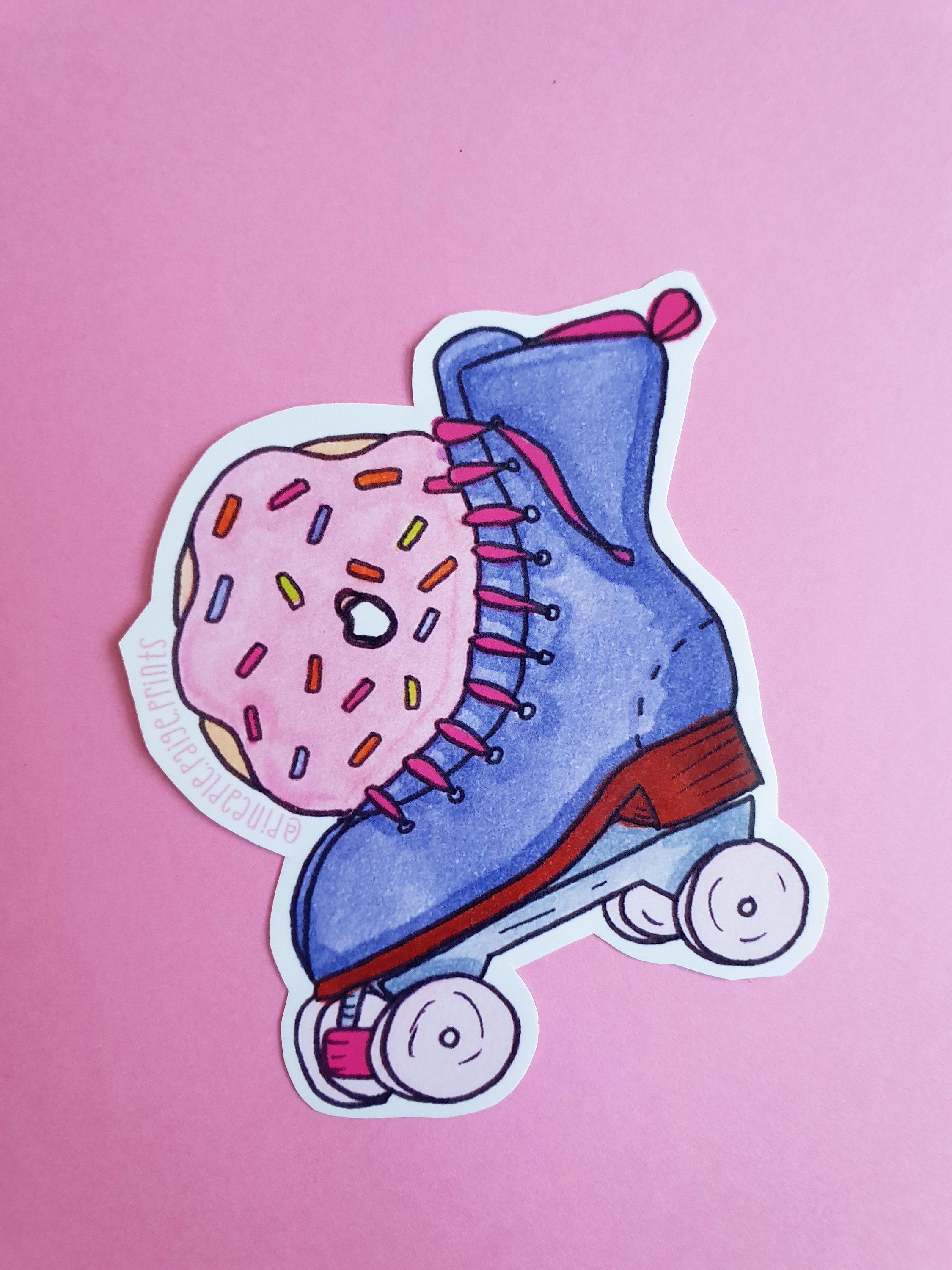 Roller Skate Stickers Roller Derby Helmet Sticker Laptop Etsy