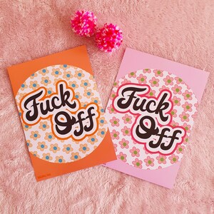 Fuck Off Sticker, Fuck Sticker, Sweary Sticker, Social Distance Sticker, Fuck Gifts, Fuckers, Swear Words, Retro 60s Stickers, Sassy Sticker image 4