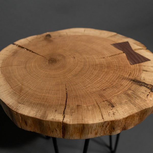 Live Edge Side Table Etsy