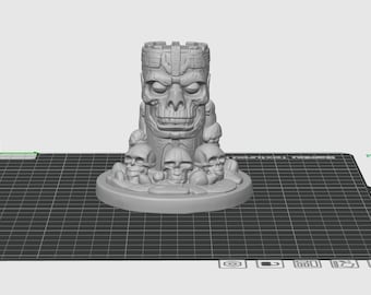 Soporte para auriculares con calavera Tiki (archivo STL): Descarga digital para impresión 3D