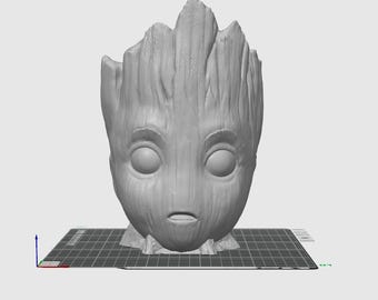 Soporte para auriculares de Baby Groot (archivo STL): Impresión 3D (descarga digital)
