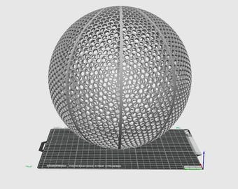 Archivo STL de baloncesto sin aire: Descarga digital para impresión 3D