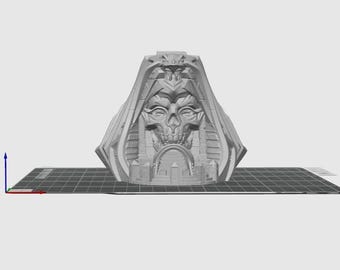 Archivo STL de la Torre de Dados de Calavera Faraónica: Descarga digital para impresión 3D