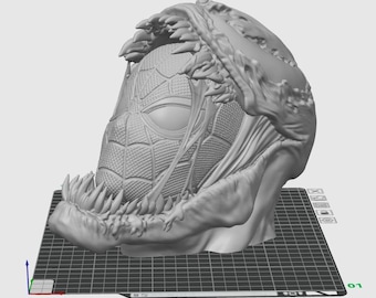Archivo STL del soporte para auriculares de Spiderman Venom: Descarga digital para impresión 3D