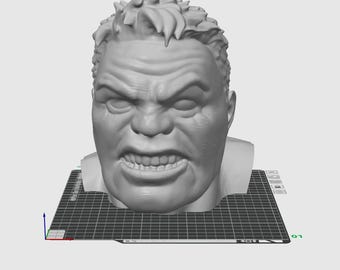 Archivo STL del soporte para auriculares de Hulk: Impresión 3D, decoración para videojuegos (descarga digital)