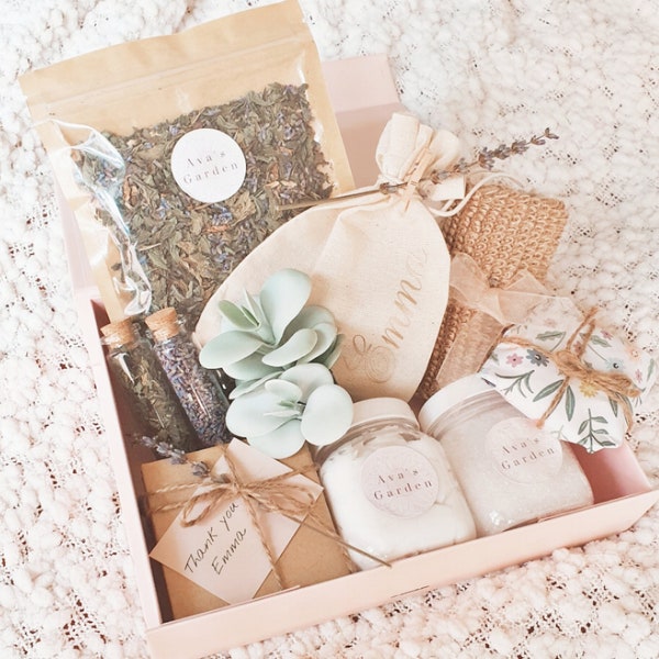 Self-Care Gift Set | Gift for Her | Pamper Box | Zero waste Gift Box | Stress Relief Gift Box | Spa Gift Box | Vegan and Organic Gift Box |