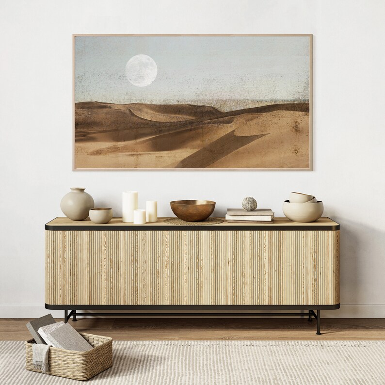 Samsung Frame TV Art Abstract Landscape Painting Instant Download Frame TV Art