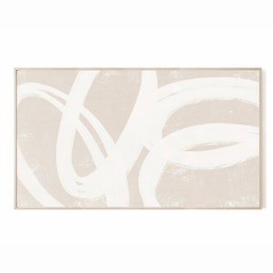 Samsung Frame TV Art, Samsung Frame TV Art Painting, Frame TV Art, Modern Neutral Abstract Samsung Frame Tv Art, Instant Download