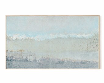 Samsung Frame TV Art, Hellblaue Abstrakte Landschaft (Digitaler Download)