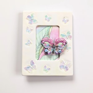 Butterflies - Mixed Media 3D Wall Art with Stumpwork Embroidery