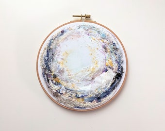 Iridescence - 7 1/2 inch Mixed Media Landscape Embroidery