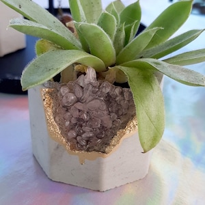 Small Geode Pot Crystal Geode Planter