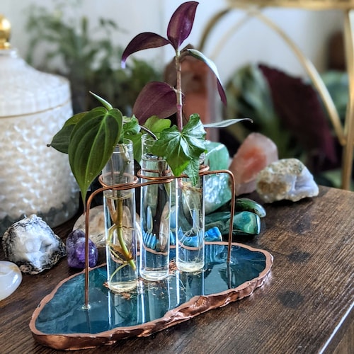Geode Resin Propagation Station with Copper Wire