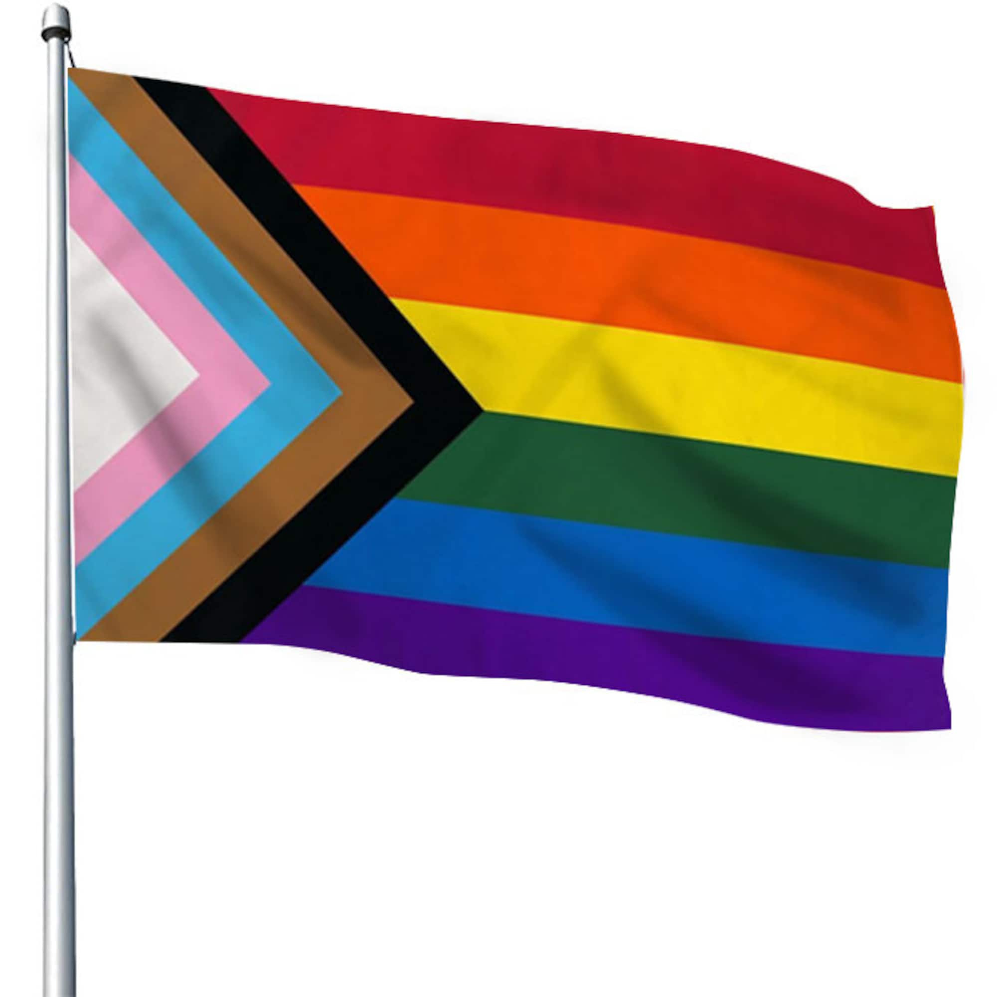 LGBTQ+ Pride House Flags - Rainbow House Flag