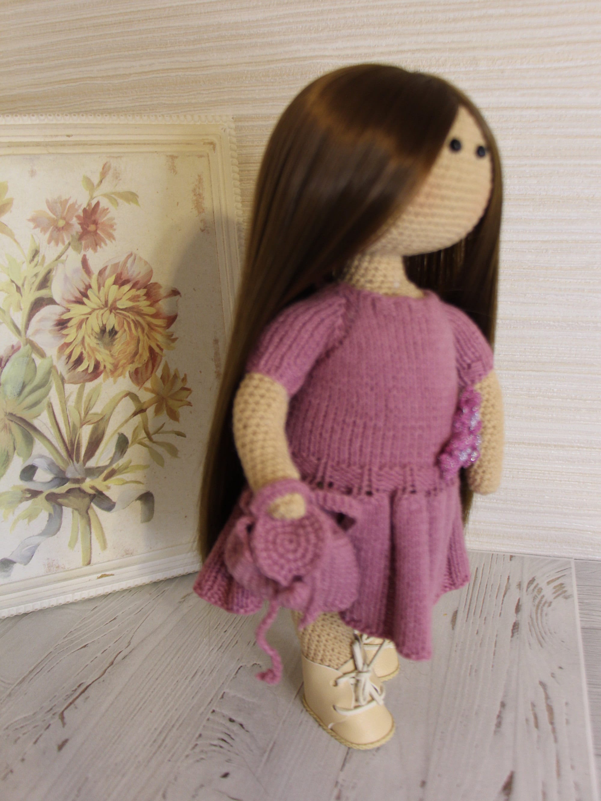 Gehäkelte Puppe Tilda Handgemachte Puppe 12 Zoll Puppe im | Etsy