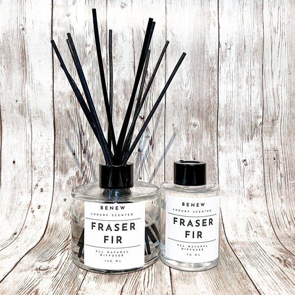 Reed Diffuser, Fraser Fir, Home fragrance, Diffuser oil, Luxury Scents