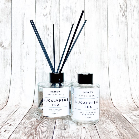 Reed Diffuser Eucalyptus Tea Home Fragrance Diffuser Oil Etsy