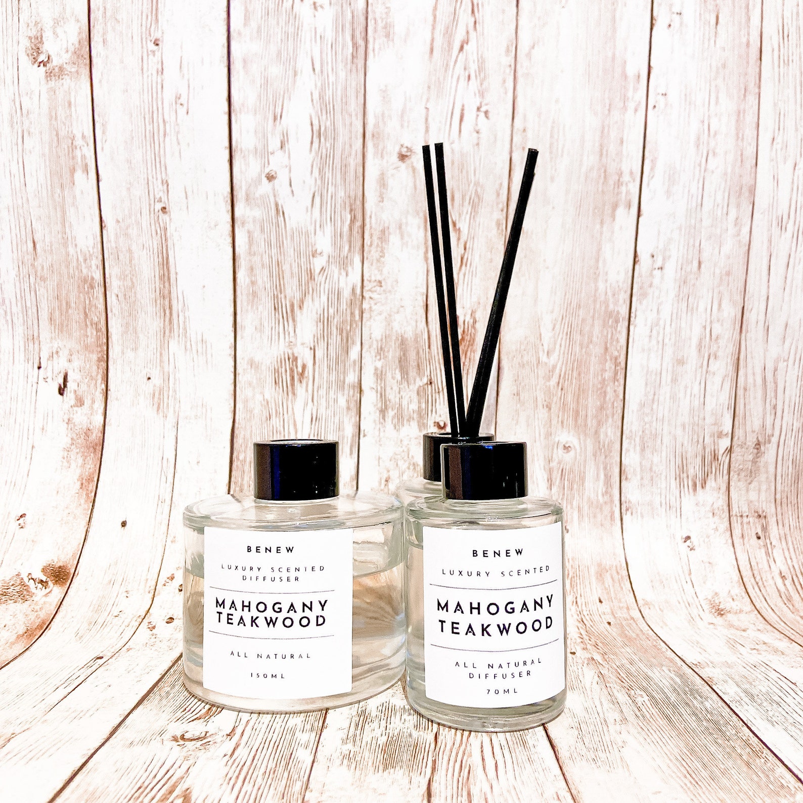 Reed Diffuser Set Mahogany Teakwood Home fragrance Diffuser Etsy