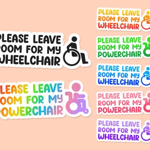 Laat ruimte voor mijn rolstoel Vinylsticker, autosticker rolstoel, sticker rolstoel, rolstoelstickers, bumperstickers, autosticker rolstoel