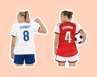 Georgia Stanway Vinyl Sticker, Womens Football Sticker, Arsenal Women Stickers, Lionesses Sticker, England Lionesses Gifts, Womens Football