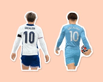 Jack Grealish Vinyl Sticker, Manchester City Sticker, Champions League, Man City Stickers, Football Car Decal, Football Gifts For Boyfriend