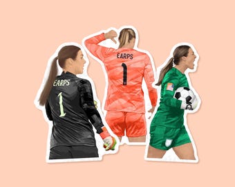 Mary Earps Vinyl Stickers, Womens Football Sticker, Man United Stickers, Womens Football Gifts, England Women Football