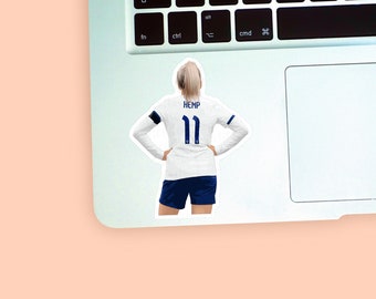 Lauren Hemp Vinyl Sticker, Womens Football Sticker, Lionesses