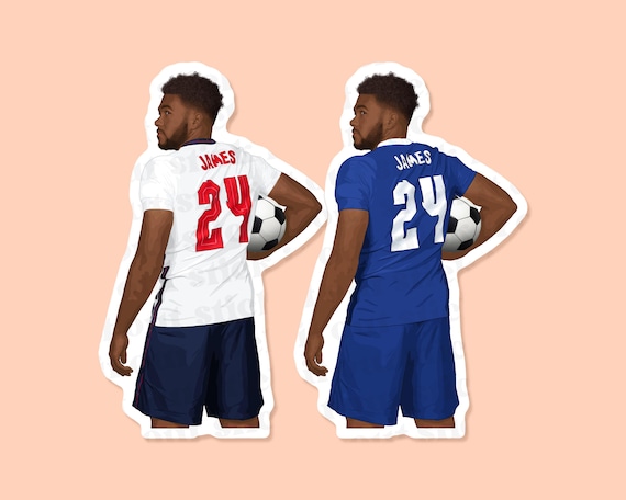 Reece James Vinyl Sticker, Chelsea Sticker, Chelsea FC Gifts, Champions League, Premier League, World Cup 2022, Football Gifts, EURO 2024