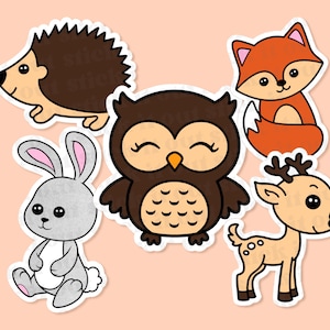 Stickers tactiles créatures des bois, Stickers sensoriels, Stickers tactiles, Stickers texturés, Cadeaux en braille