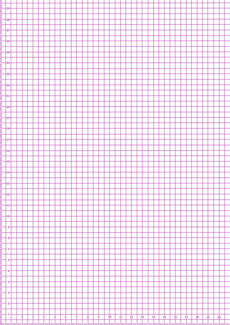 A4 Graph Paper for Procreate Etsy