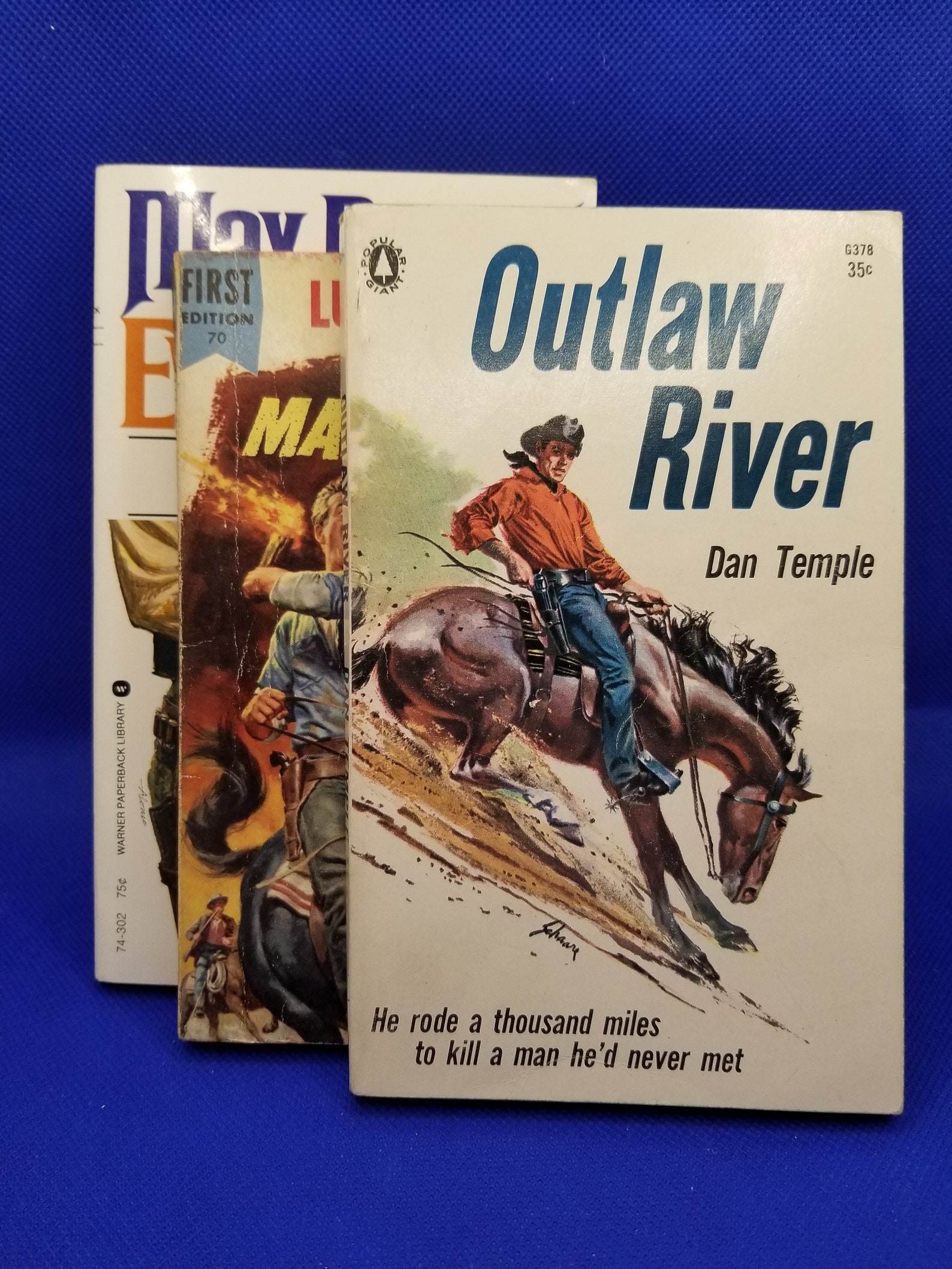 Vintage Western Paperback Books Etsy