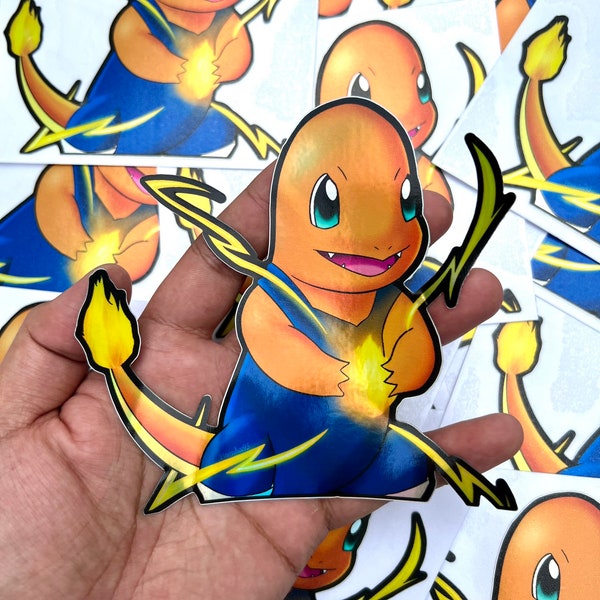 Charmander Vegeta Vinyl Decal (Chargeta)