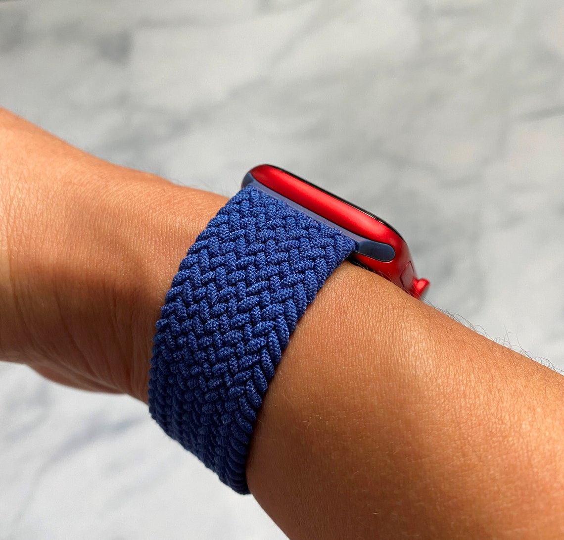 Nylon Braided Solo Loop Strap Watch Band for Apple Watch Etsy