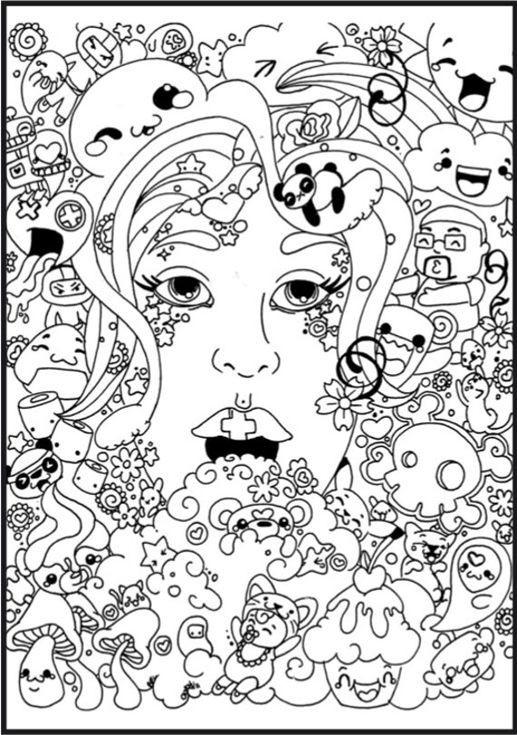 Stoner Coloring Book: Hippie Trippy Adult Coloring Book - Relax, Chill and  Relieve Stress a book by It's Simply Zen