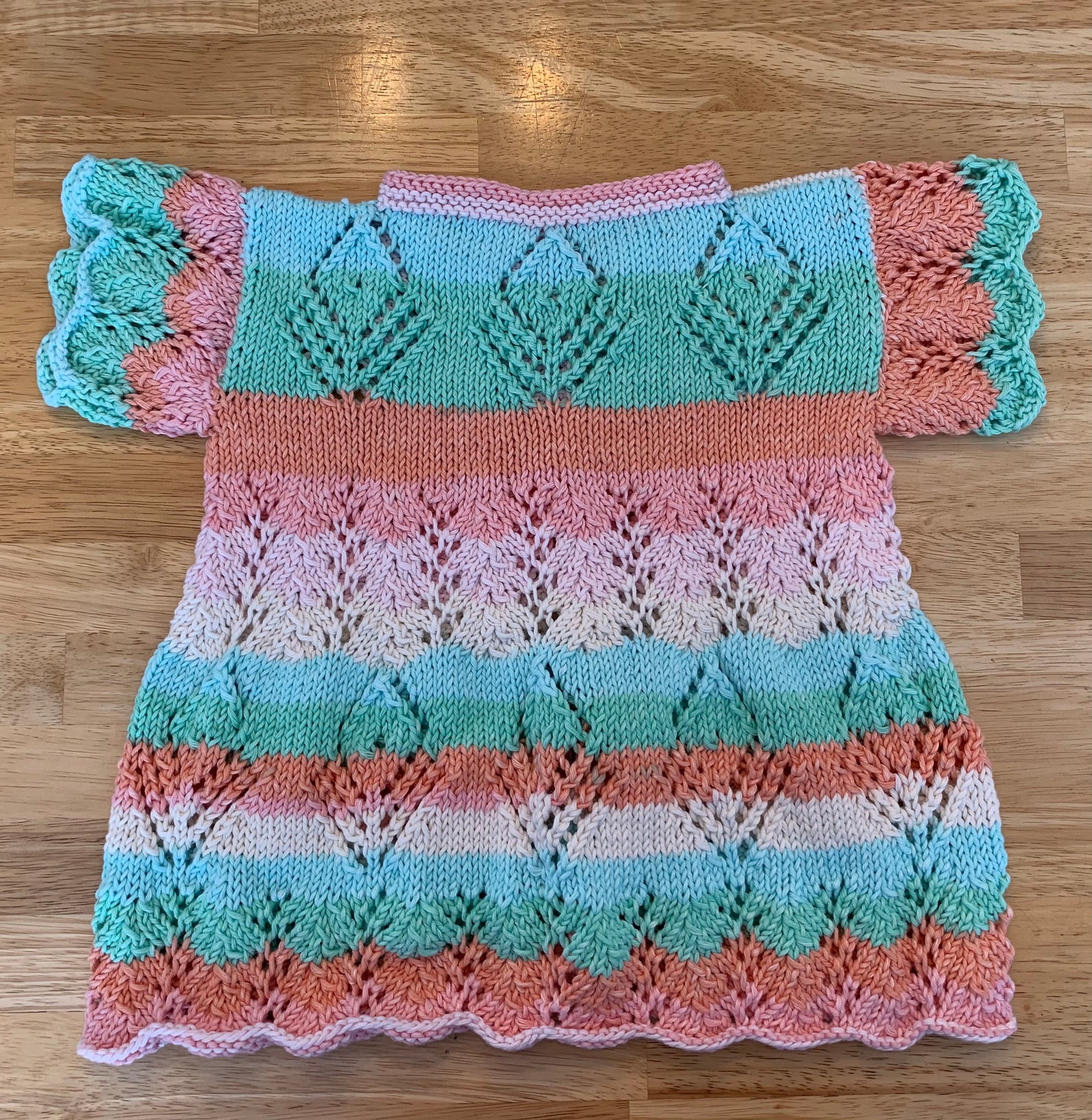 Hand Knit Baby Sweater With Butterfly Buttons baby Girl 6-9 Months - Etsy