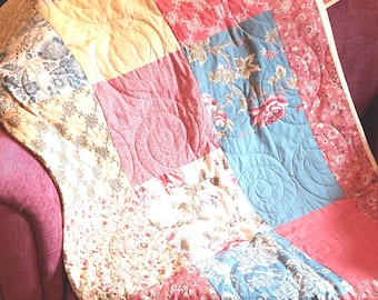 Handmade patchwork quilt double bed size