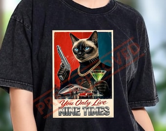 Funny Cat PNG with Vintage Cat and Retro Cat Theme PNG