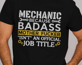 Mechanic Badass Mother SVG PNG DXF - Wrench Car Mechanic Design (Digital Download)