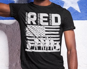 Red Friday Military American Flag SVG: Remember Everyone Deployed (Digital Download)