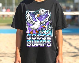 Goose Bumps Volleyball PNG: Funny Duck Sports Sublimation (Digital Download)