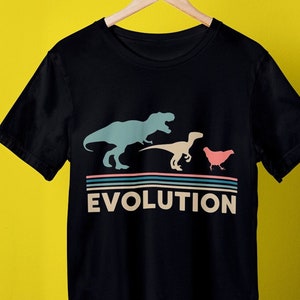 Arquivo de corte SVG da evolução engraçada do frango dinossauro (download digital)